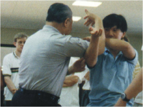 Push-Hands mit Meister Yang Zhenduo in Hamburg (AK Chu King Hung)