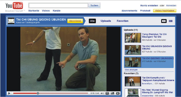 Youtube-Kanal: Tai Chi Saarbrücken Tuishou Qigong