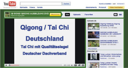 Qigong Tai Chi Netzwerk Europa Youtube Videos