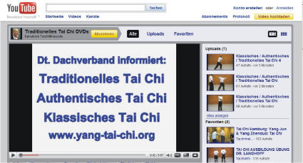 Tai Chi Netzwerk Europa Youtube Videos