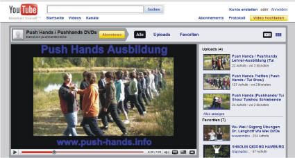 Push Hands Netzwerk Europa Youtube Videos