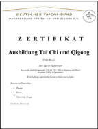 Yang Tai Chi Lehrerausbildung