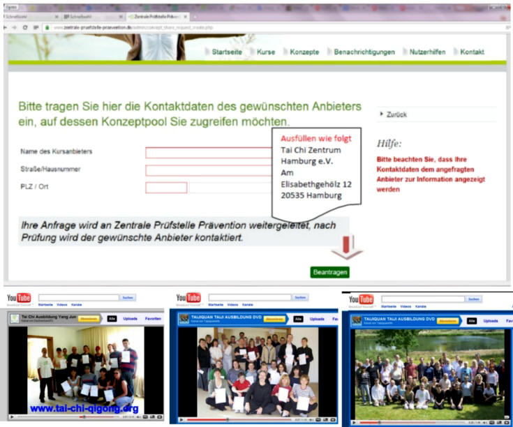 Tai-Chi-Qigong-Lehrerausbildung für Zulassung bei Krankenkassen, ZPP, GKV